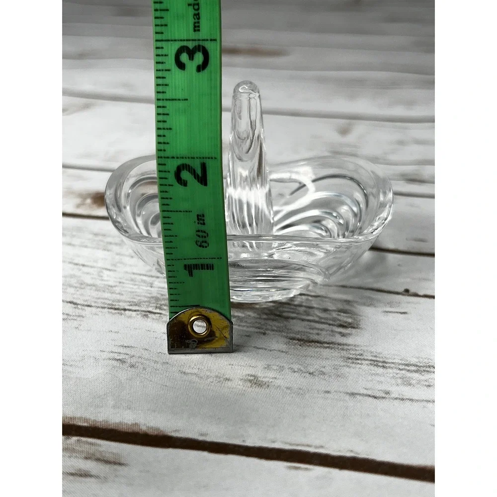RCR Excellent Ring Holder Clear Lead Crystal Aurea Scalloped Vintage OS